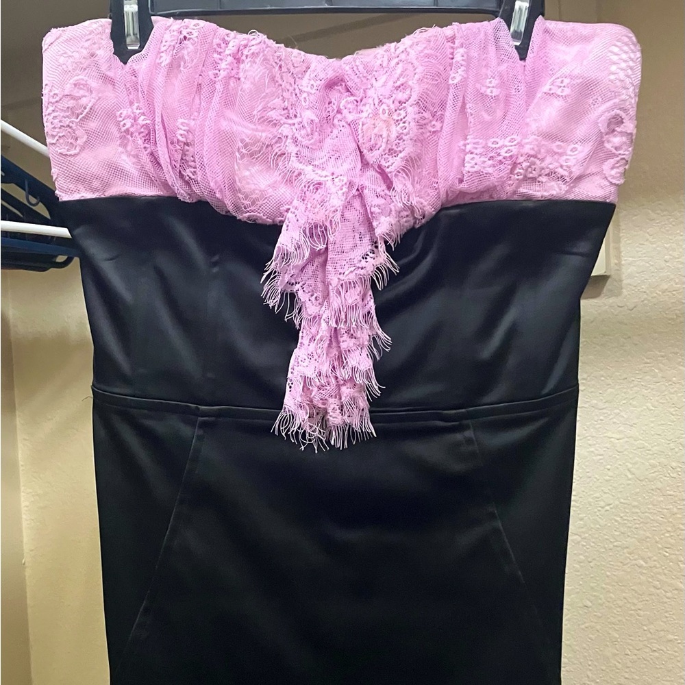 Bebe Pink Lace Dress